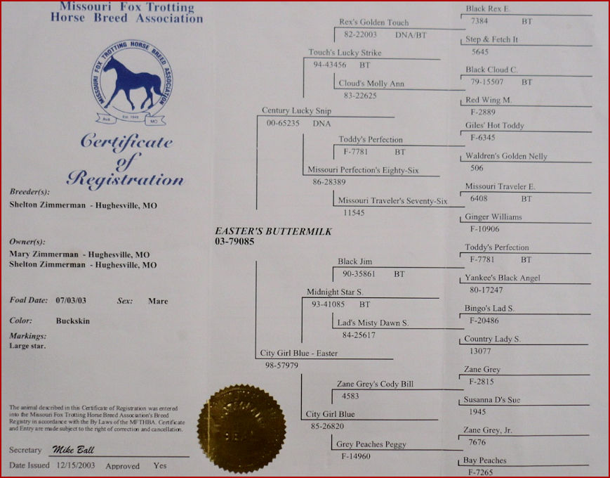 spirit pedigree